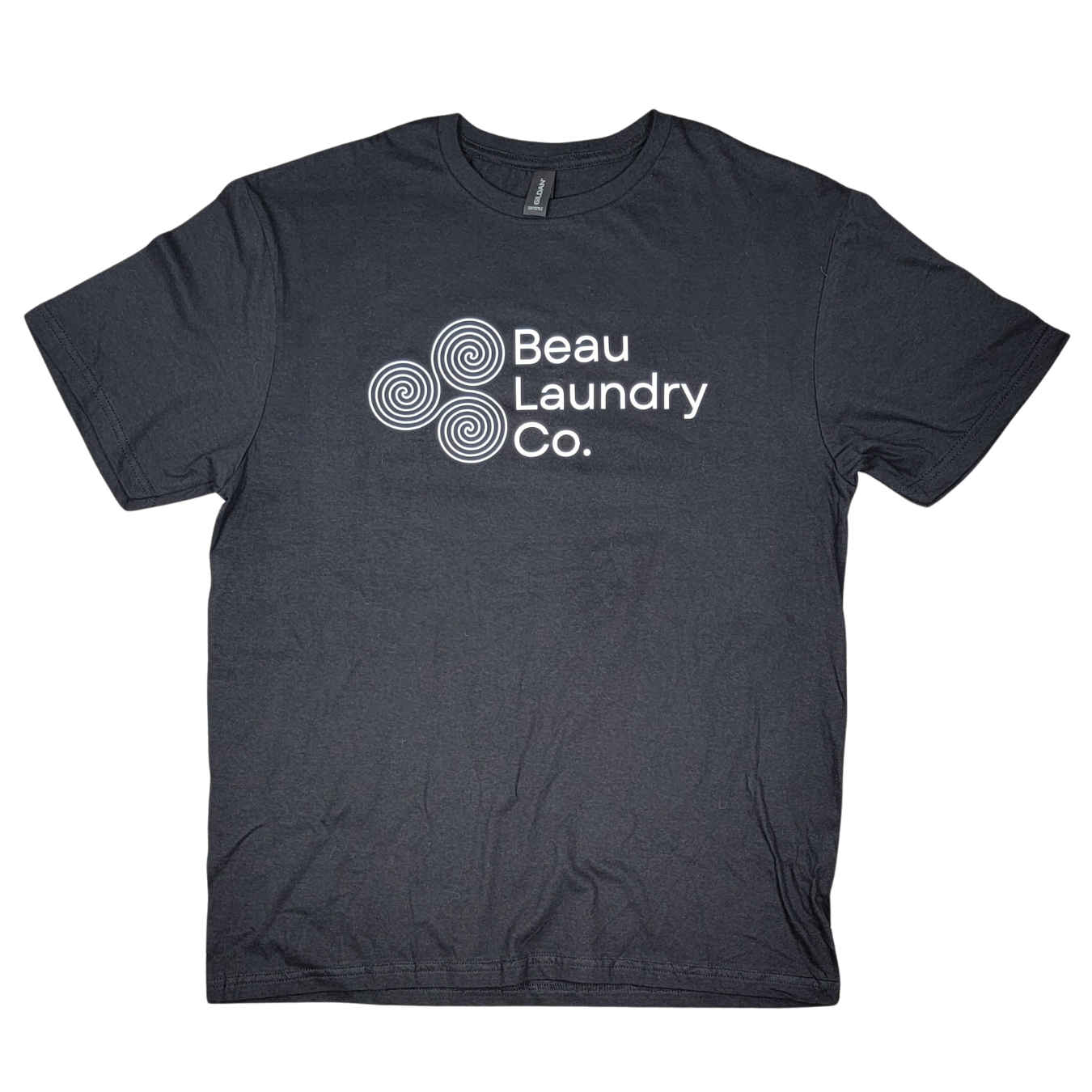Short Sleeved T-shirt with Catch Phrase on Back