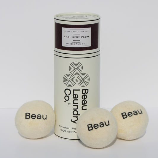 Cashmere Plum Scented & Softening Wool Dryer Balls