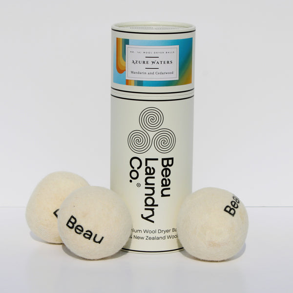 SENS DU BEAU NO.600ST 72g　３本 Azure Waters Scented & Softening Dryer Balls – Beau Laundry Co.
